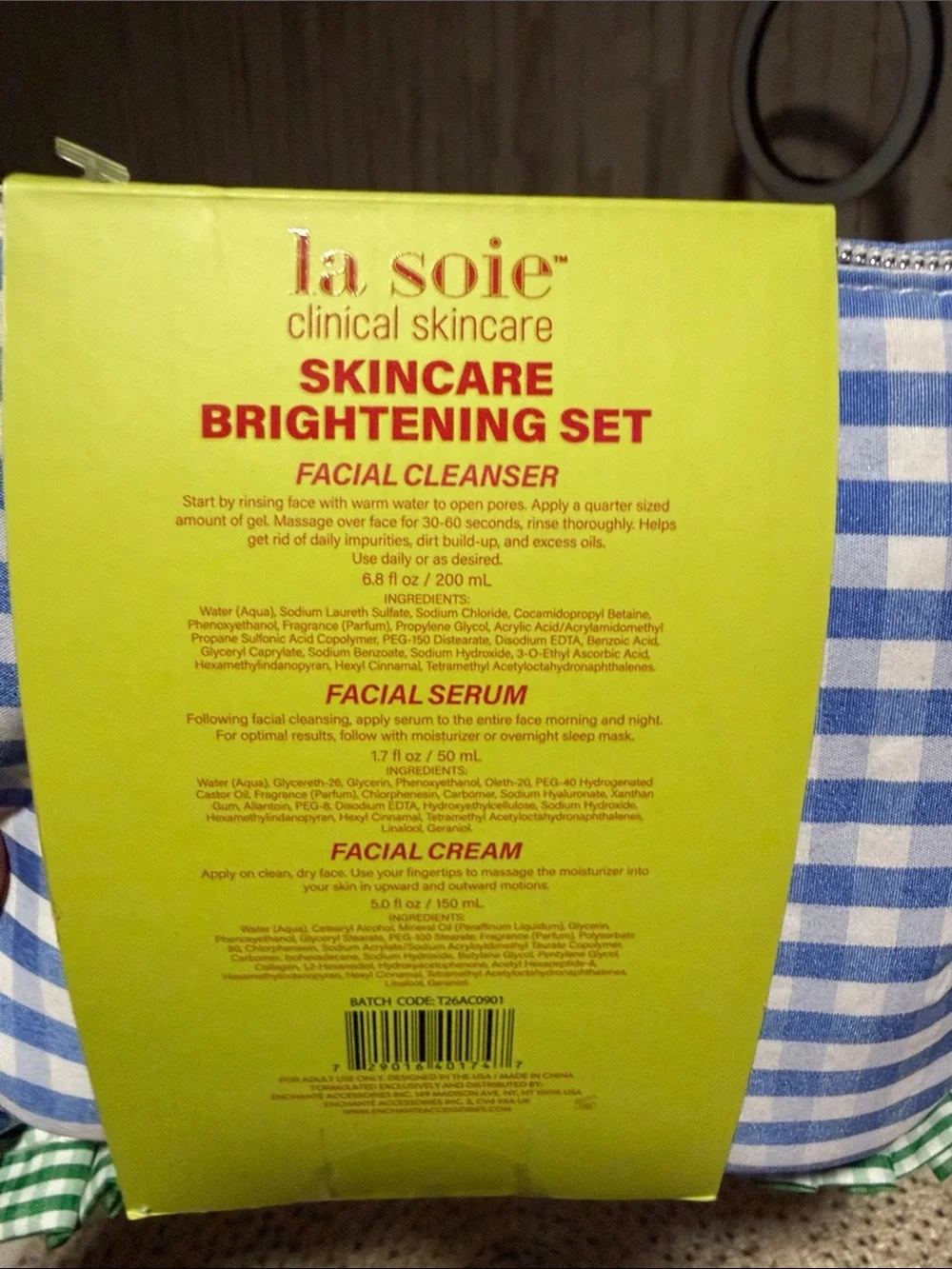 la soie Skincare Brightening Moisturizer Set - Yellow